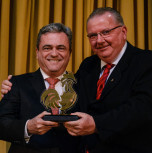 Sr. Ricardo Santin - Vice Presidente da Associação Brasileira de Proteína Animal, e Sr. Nestor Freiberger – Presidente ASGAV/SIPARGS e Diretor da Agrosul Alimentos