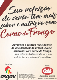 Peças da Campanha de Verão de Incentivo ao Consumo da Carne de Frango ASGAV e COBB