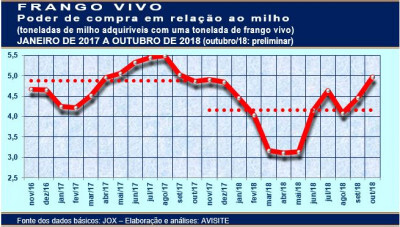 Milho: melhora o poder de compra do produtor de frangos