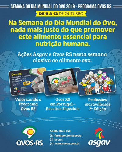 Semana divulga consumo do ovo