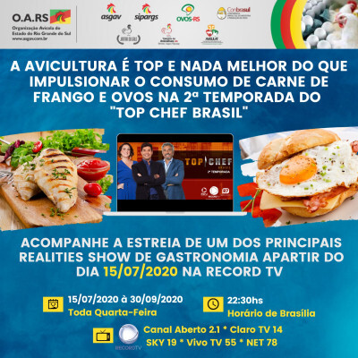 ASGAV e o Programa Ovos RS no TOP CHEF BRASIL