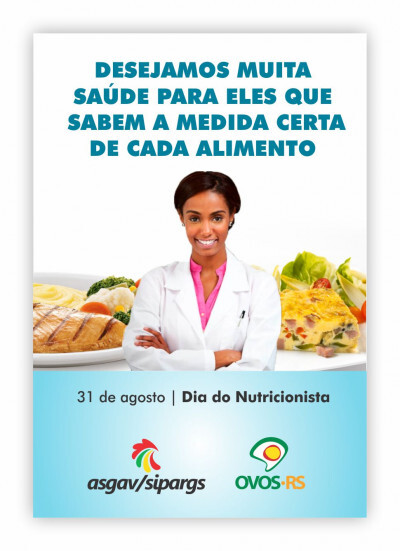 31 de agosto DIA DO NUTRICIONISTA - Parabéns a todos os nutricionistas!